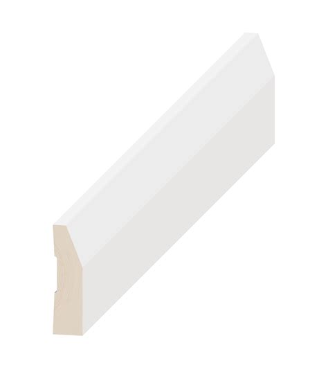 18mm Pine Architrave Hs25 Half Splayed Fj Primed Bowens