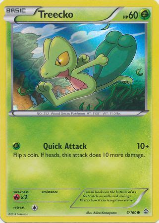 Pok Mon Xy Primal Clash Card Treecko Sheen Holo Arcade Game Cards