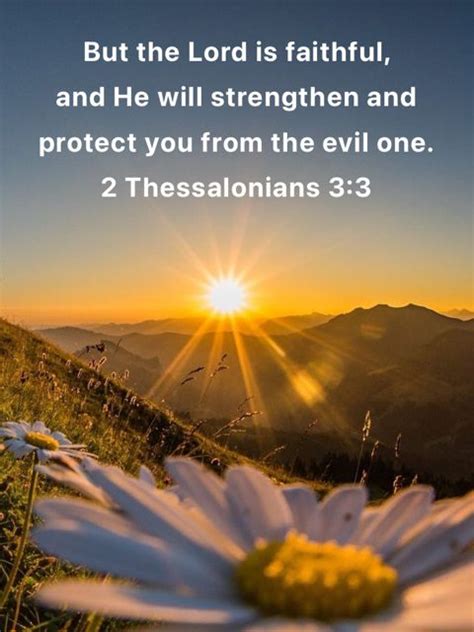 2 Thessalonians 3 3 But The Lord Is Faithful And He Will Strengthen