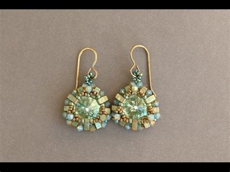 Half Tila Earrings Beaded Earrings Tutorial By Sidonia S Handmade