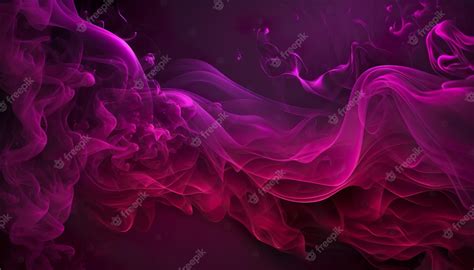 A purple smoke background with a purple background | Premium AI ...