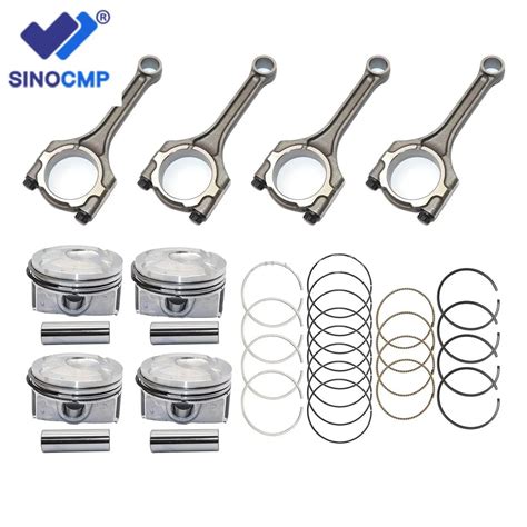 Connecting Rod Pistons Rings Kit B B For Hyundai