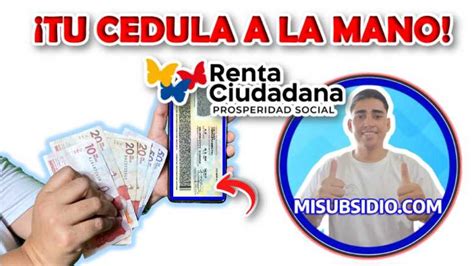 Descubre Si Eres Beneficiario De Renta Ciudadana Consulta