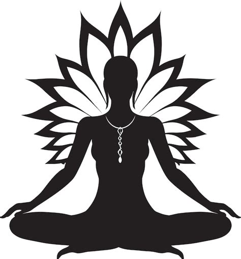 Diseño del logotipo de la mujer de yoga con trazos tranquilos logotipo