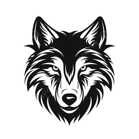 Wolf Face Illustration In Minimal Style Wild Face Team Png