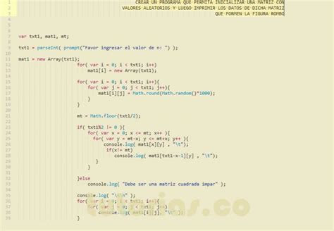 Arrays Javascript Figura Rombo Tutorias Co