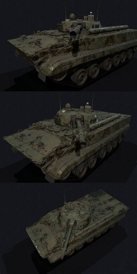 Bmp 3步兵战车3d模型（obj Fbx Max） 云瑞设计