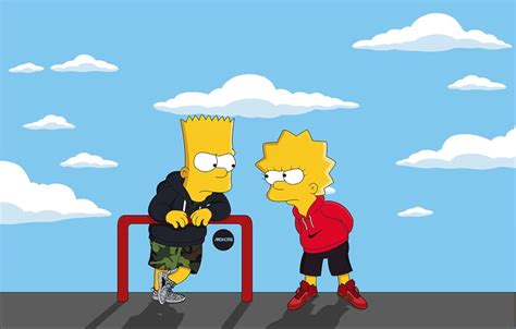 Illustrations Depict Bart And Homer Simpson As Sneakerheads