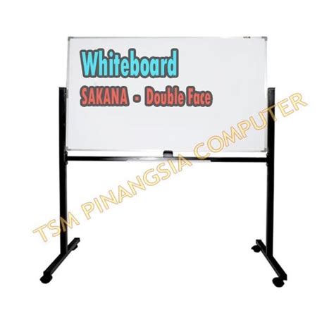 Jual Whiteboard Sakana X Cm White Board Double Face Kaki Roda