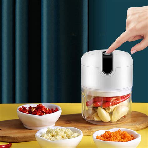 Electric Mini Garlic Chopper Portable Food Processor Vegetable Chopper