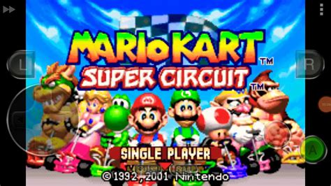 Mario Kart Super Circuit Mushroom Cup 50cc Youtube