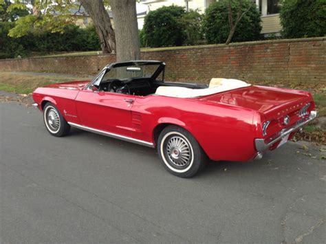 1967 Ford Mustang Convertible With 88100 Miles Candy Apple Red With