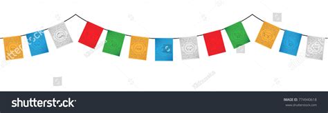 43 Tibetan Prayer Flags Stock Vectors Images And Vector Art Shutterstock