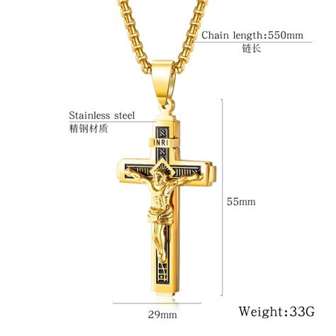 Jesus Cross Necklace with Rosepal Retro Style from rosepal