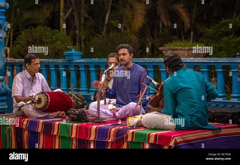 Chikmagalur, India- December 21, 2018 : Indian classical music singer ...