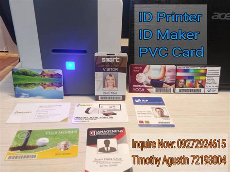 Id Maker Card Printer Machine Standard Pvc Plastic Computers And Tech