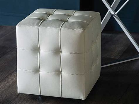 Square Pouf Seat | Modern Pouf Seat with Wheels | Bob Pouf