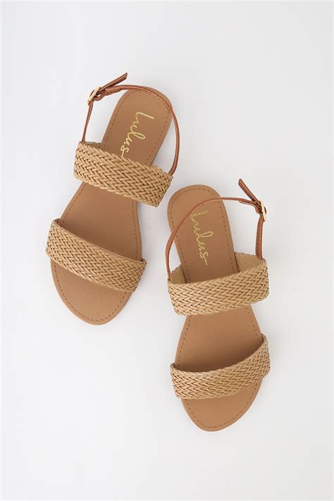 Cute Flat Sandals Camel Woven Sandals Woven Sandals Lulus