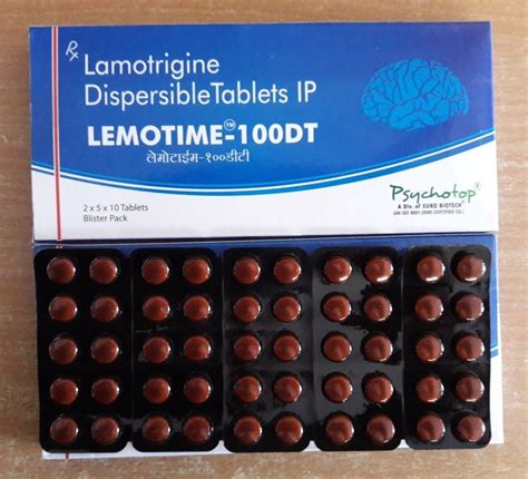 Lamotrigine 25 Dt And1000 Dt Ip Tablet Packaging Type Blister Packaging Size 2510 At Rs 20