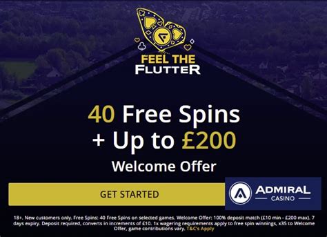 Admiral Casino Promo Code 2023: Get up to £200 Bonus + FS