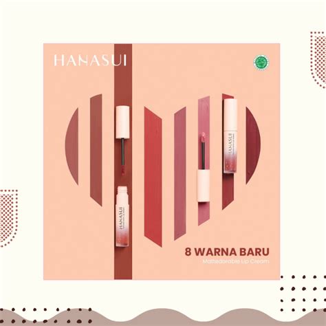 Hanasui Mattedorable Lip Cream Lipstik Cair Matte Dorable Lipstick