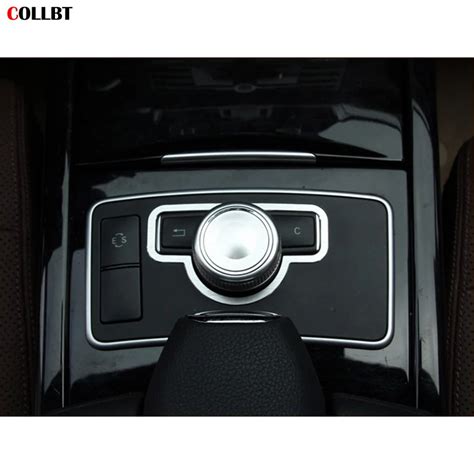 Car Styling Aluminum Center Console Multimedia Switch Button Cover Trim