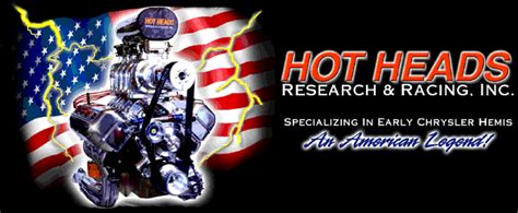 Hot Heads Research & Racing Early Chrysler Hemi Engine Parts