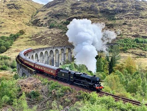 Saw The Hogwarts Express At The Glenfinnan Viaduct In Scotland It