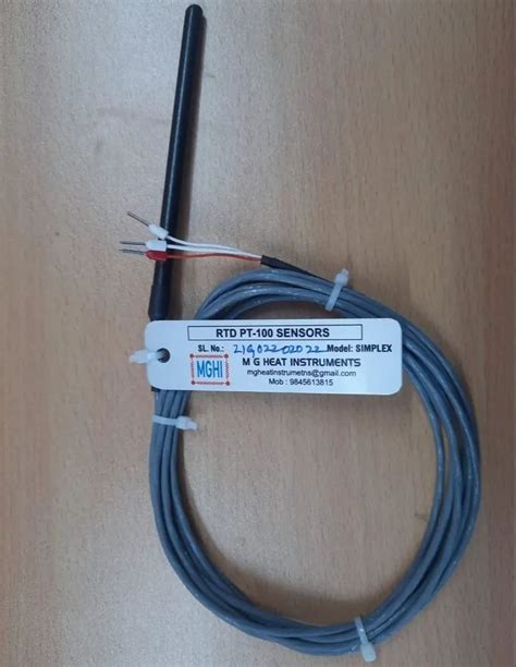 Teflon Coated Rtd Pt Sensor Wire To Deg C At Rs