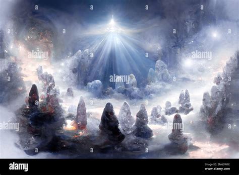 Beautiful Crystal Heaven Crystal Kingdom Digital Art Stock Photo Alamy