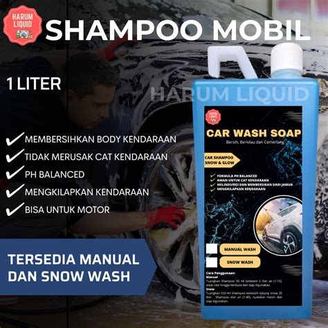 Shampoo Mobil Dan Motor Liter Snow Dan Manual Lazada Indonesia