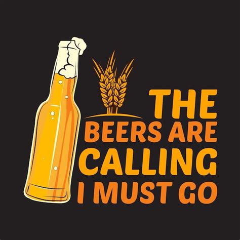 Premium Vector | Beer t-shirt design, beer poster design, beer quotes ...