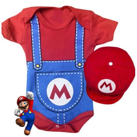 kIT Body SUPER MARIO BROSS BOINA Temáticos Infantil Personagens