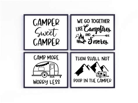 Camping Signs Printables