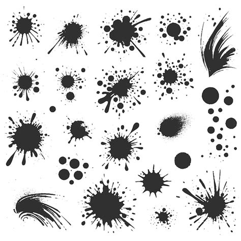 Handdrawn Ink Splash Element Premium AI Generated Vector