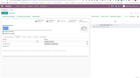 Como Crear Variantes De Productos En El Modulo De Ventas Odoo Youtube