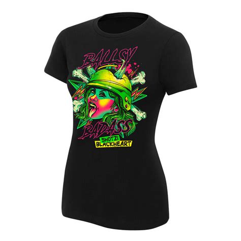 Shotzi Blackheart Ballsy Badass Women S Authentic T Shirt Pro Wrestling Fandom