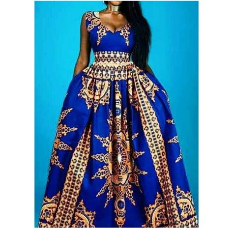 African Print Dress Ankara Maxi Dress Womens African Etsy African