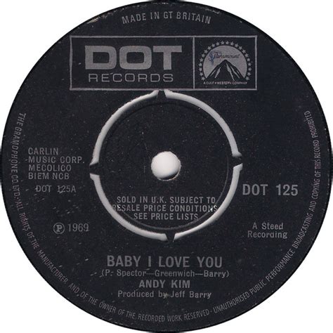 Andy Kim - Baby I Love You (1969, Vinyl) | Discogs