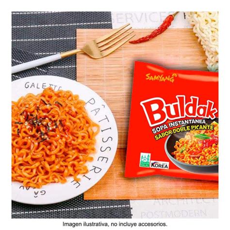 Sopa instantánea Samyang pollo doble picante 140 g Bodega Aurrera