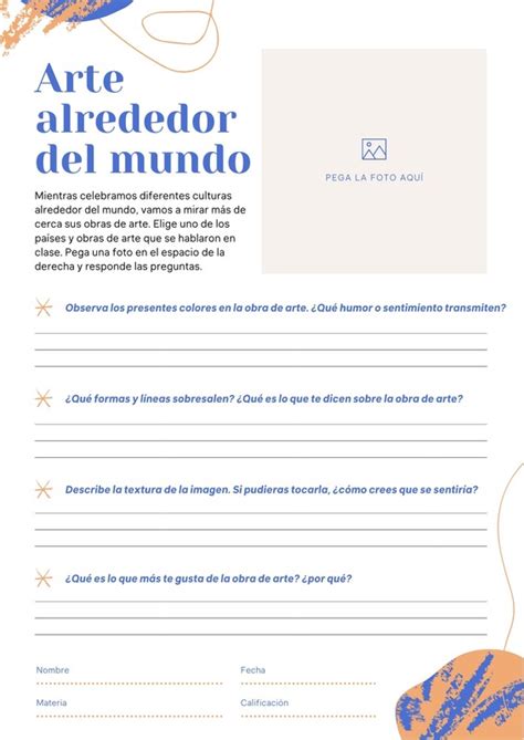 Página 2 Plantillas De Hojas De Trabajo Editables Gratis Canva