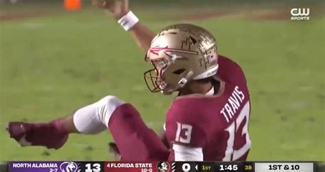 Florida State Qb Jordan Travis Suffers College Career Ending Leg Injury