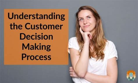 Understanding The Customer Decision Making Process