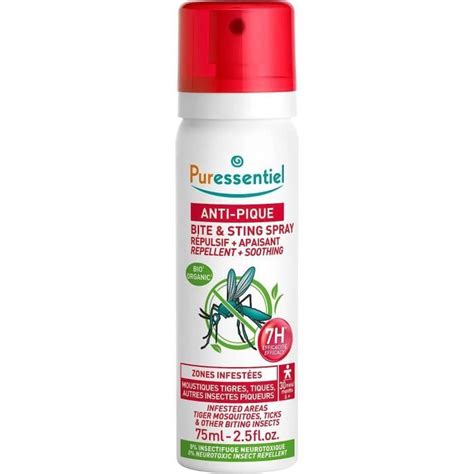 Puressentiel Spray R Pulsif Apaisant Anti Moustiques Et Tiques