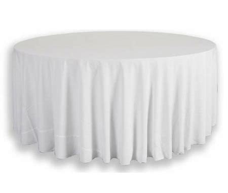 White linen round tablecloth*