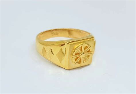 18kt Gold Ring Casual Wear Design For Mens Welcome To Rani Alankar