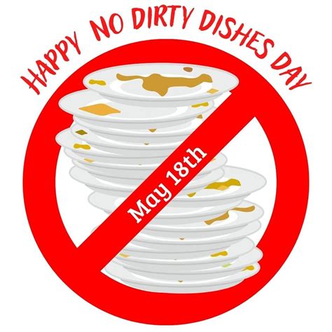 Ten National No Dirty Dishes Day Cards And Images