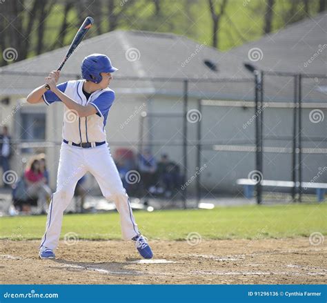 High School Age Baseball Batter Stock Photo Image Of Teen Strength