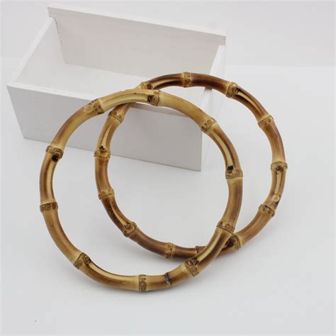 4 10 Pieces12cm 15cm 18cm Round Bamboo Circle Ring For Diy Bag Handbag