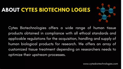 Tissue For Research Cytes Biotechnologies Ppt